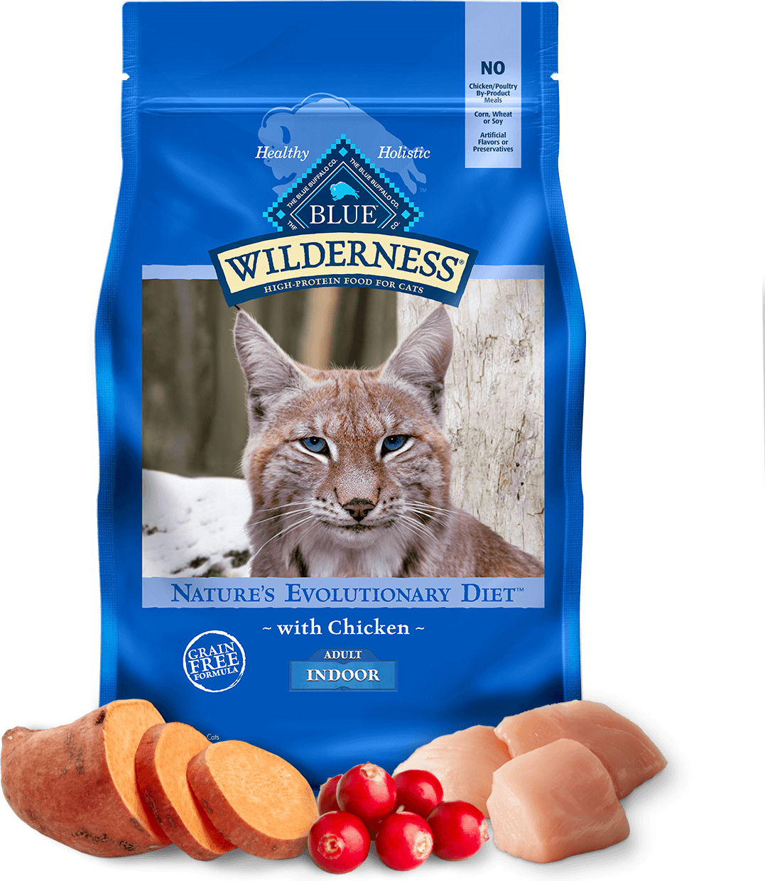 BLUE Buffalo Wilderness Indoor Chicken Recipe - Adult Cat (Dry)